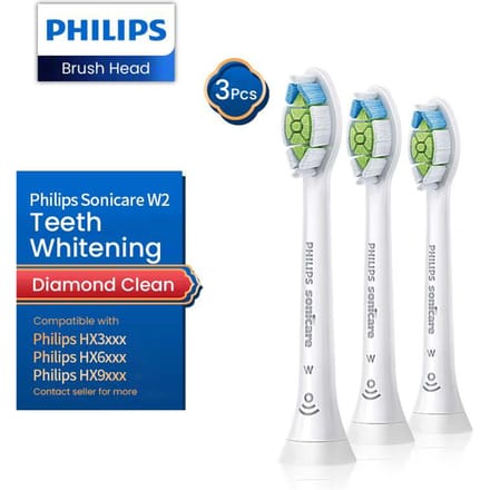 Philips HX6063 Opzetborstel Vervangende Sonicare W2 Diamond Clean Optimal White HX6063-borstels blue