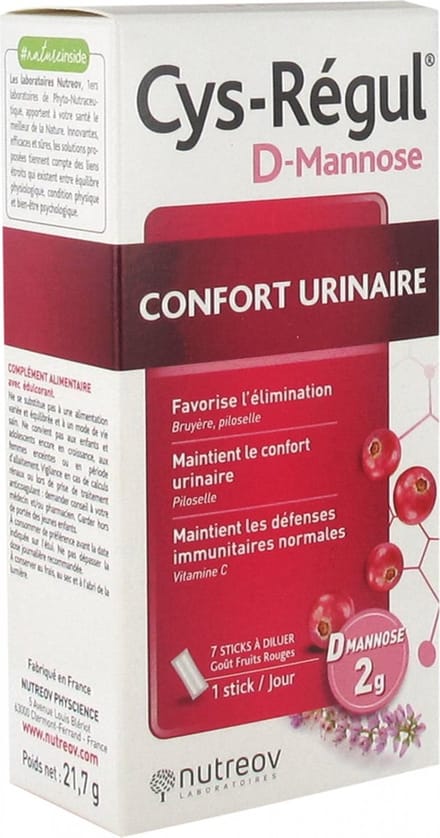 Nutreov Cys-régul D-Mannose Urinary Comfort 7 Sticks
