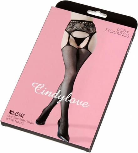 Cindylove - Jarretelkousen - No. 45142 - One Size - Zwart