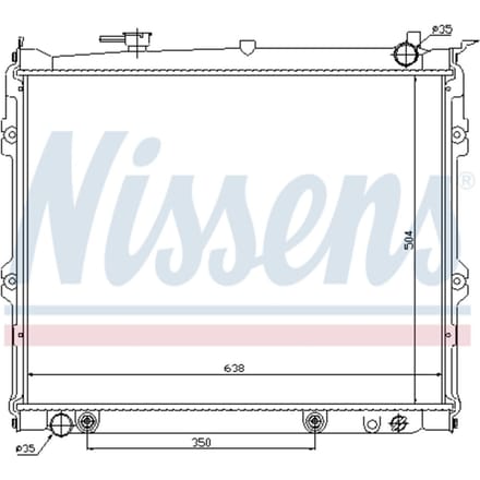 Radiator, motorkoeling NISSENS 62435