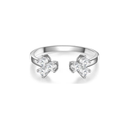 Glanzstücke München Damen-Damenring 925er Silber Zirkonia 48 Silber 32021132
