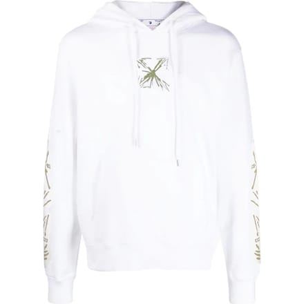 Gebroken witte Splash Arrow Skate Fit witte hoodie