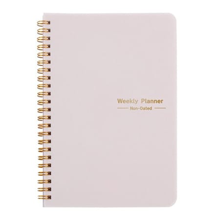WiseGoods Luxe Agenda Weekplanner A5 - Deskplanner Vrouwen - Planner - Schoolagenda - Planners Cadeau - Accessoires Dames - Roze