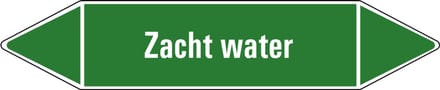 Zacht water leidingmarkering op vel 252 x 52 mm - 3 per vel