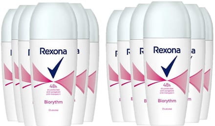 Rexona Deo Roller - Women Biorythm - 12 x 50 ml - Voordeelverpakking