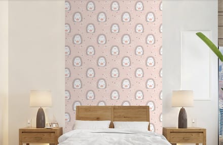 Behang - Fotobehang Egel - Pastel - Kinderen - Breedte 150 cm x hoogte 240 cm