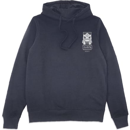 Pokémon Bulbasaur Manga Hoodie - Navy - L - Navy blauw
