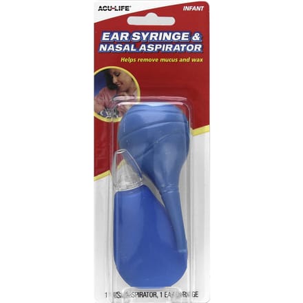 Syringe and Nasal Aspirator, Infant, 2 pcs. brown
