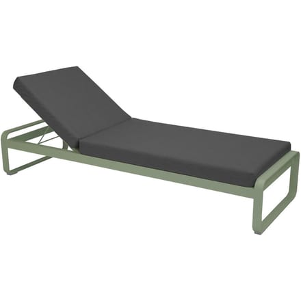 Fermob BELLEVIE Komfort - Ligbed - 82 cactus mat - A3 grafietgrijs