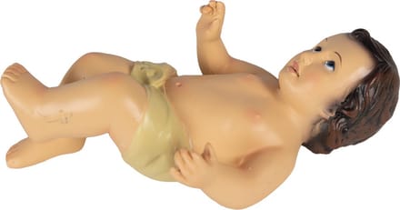 Clayre & Eef Decoratie Beeld Jezus 20x15x37 cm Beige Kunststof