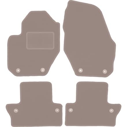 Beige veloursmatten voor: Volvo S60 II sedan (2010-)