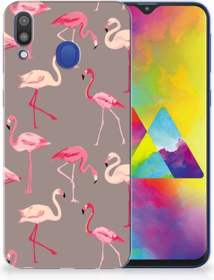 Samsung Galaxy M20 (Power) TPU Hoesje Flamingo