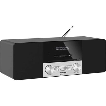 TechniSat DIGITRADIO 3 ASA Radio/CD-speler DAB+, VHF (FM) CD, Bluetooth Incl. afstandsbediening, Acculaadfunctie Zwart