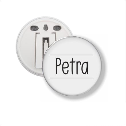 Button Met Clip 58 MM - Petra