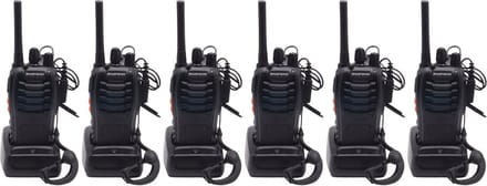 Walkietalkie - Set van 6x Baofeng BF-88E PMR portofoons - Met headsets