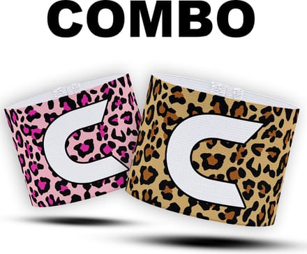 Aanvoerdersband Combo - Panterprint & Roze Panter - Senior