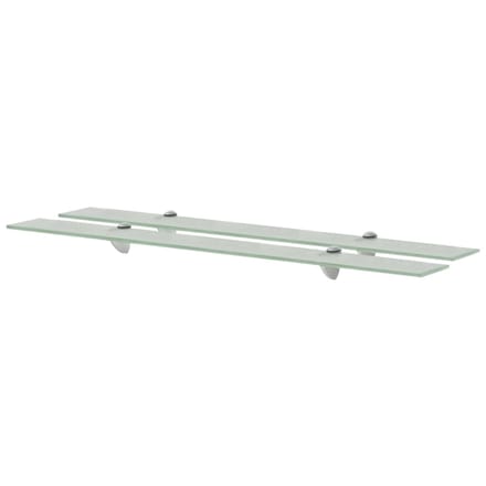 vidaXL - Schappen - zwevend - 2 - st - 90x10 - cm - 8 - mm - glas