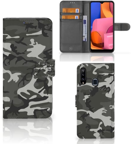 Samsung Galaxy A20s Telefoon Hoesje Army Light