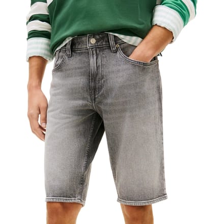 regular fit korte jeans van katoenmix