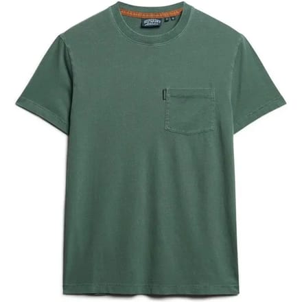 Superdry - Essential Washed T-shirt met borstzak - Heren - T-shirts