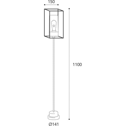 Moretti Luce Tuinverlichting Cubic³ 3371 messing antiek/opaal