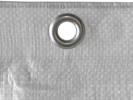 Steigerzeil 1,10 x 10 m, wit, 150 g/m² - Bouwzeil