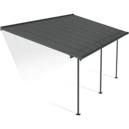 Palram | Canopia - Terrasoverkapping Capri - Grijs - 619x295x299cm