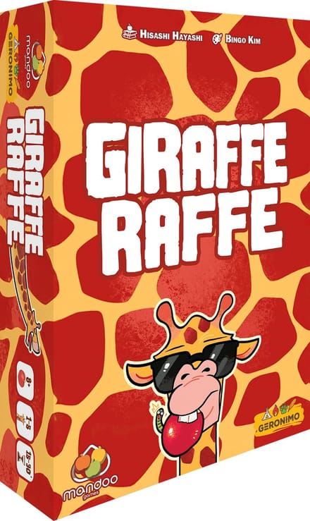GIRAFFE RAFFE - GERONIMO GAMES - VAN 1 TOT 5 SPELERS - VANAF 8 JAAR OUD