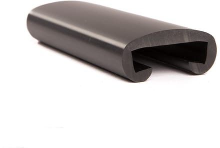 Rubbermagazijn - Trapleuningprofiel - PVC - zwart - BxH=30x8mm - Lengte 5 meter
