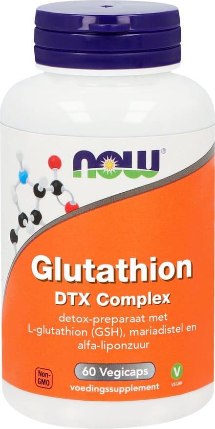 NOW Glutathion DTX complex - 60 capsules - Aminozuurpreparaat