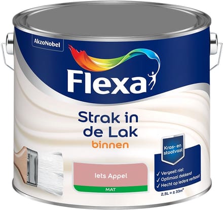 Flexa - Strak In De Lak Binnenlak Mat - Iets Appel - Mengverf - 2,5 L