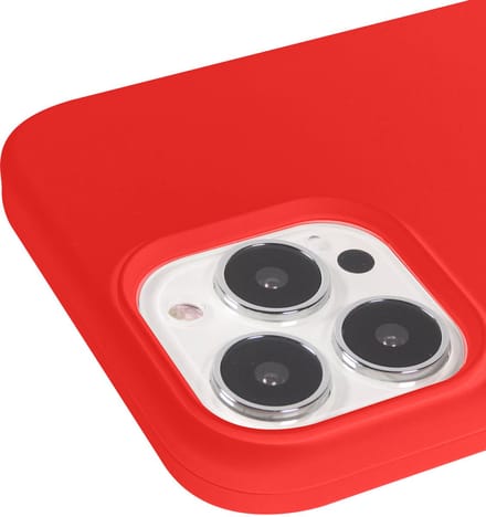 Jaym, Hoesje geschikt voor Apple iPhone 13 Pro - Soft Feeling, Rood