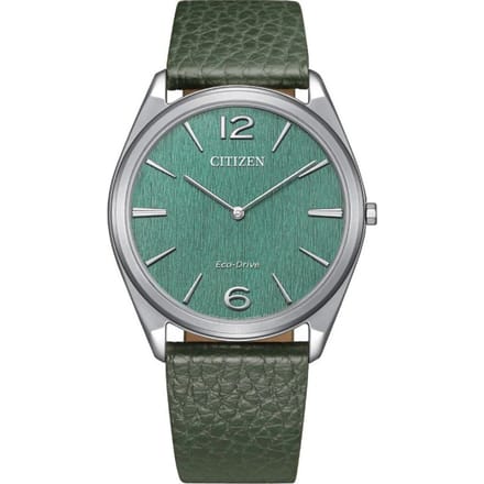 Citizen Suratto AR3120-32X Horloge - Leer - Groen - Ø 38 mm