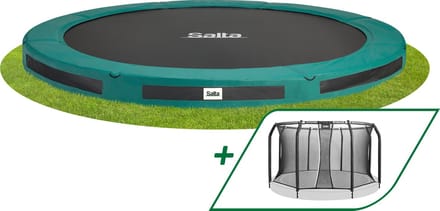 Salta Premium Ground - Inground trampoline met veiligheidsnet - ø 366 cm - Groen