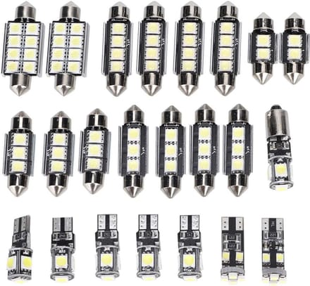 Led Autolamp - Witte Gloeilamp - Auto Interieur - 6500K Daglicht - T10 - Wit