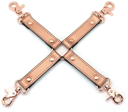 Liebe Seele - Rose Gold Memory Exclusieve Leren Hogtie - Rosé Goud