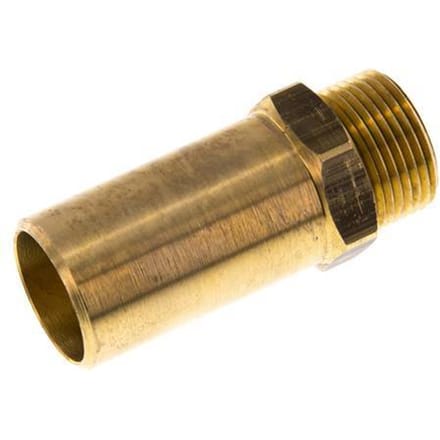 28mm x G3/4'' insteekfitting Messing Buitendraad