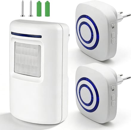 MRKK® Opritverklikker - Entreemelder - Doorgangsmelder - Beveiliging -Wit