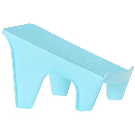 Range-chaussures double couche, gain de place, durable, en polypropylène, design simple, rangement ordonné et ordonné, emplacements pour chaussures blue