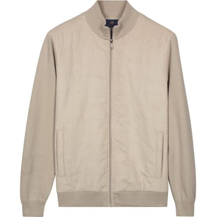 Baileys Vest Full Zip Milano Knit Suedine Front Light Padded Quilted Shell / male