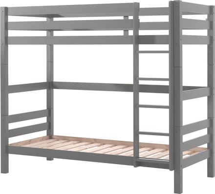 Stapelbed Charlie Grijs - Hoogte 182 cm