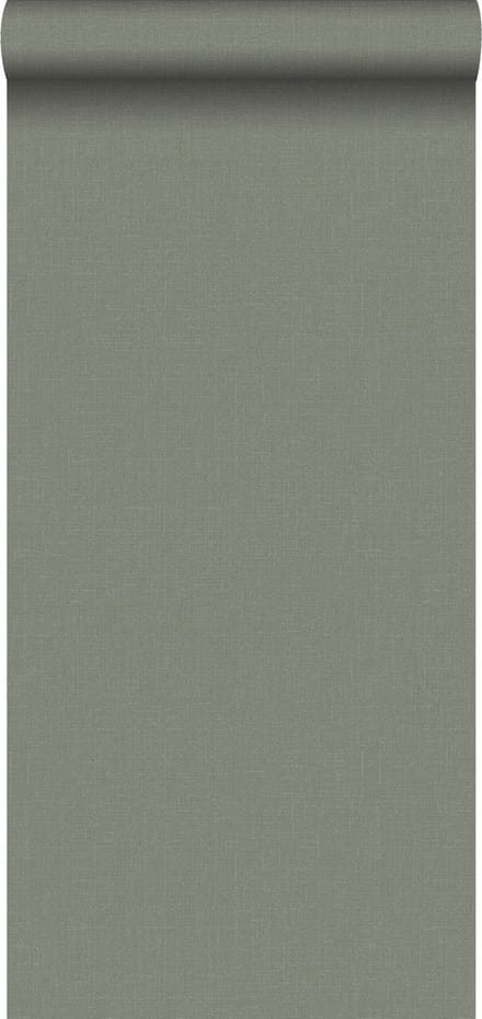 Walls4You behang effen groen grijs - 935343 - 0,53 x 10,05 m