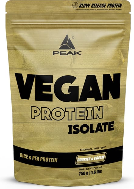 Peak Vegan Protein Isolate (750g) Cookies & Cream - Eiwitten - Veganistisch eiwit
