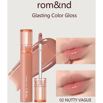 Rom&nd Rom&amp;nd Glasting Color Gloss 02 Nutty Vague 4 g