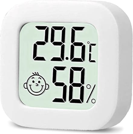 New Age Devi - Hygrometer - Weerstation - Luchtvochtigheidsmeter - Thermometer voor Binnen - 2 Stuks