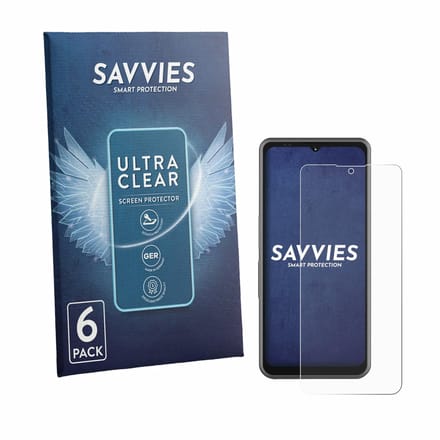 Savvies - Screenprotector voor Sonim XP Pro E - Folie Beschermfolie transparant 6 Stuks