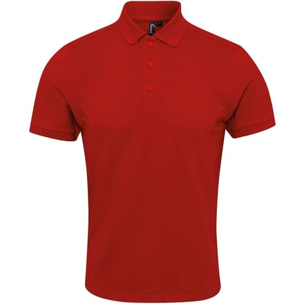 Premier Heren Coolchecker Plus Pique Polo Met CoolPlus (Rood)