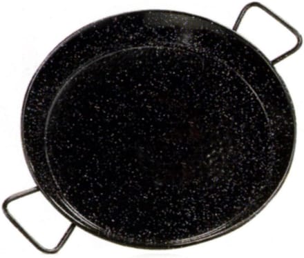 Paella Pan 28 cm Geëmailleerd Staal - Authentiek Koken