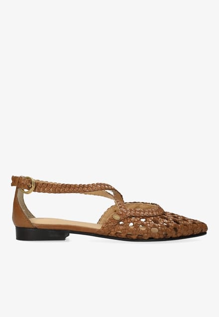 Fred De La Bretoniere - Ellis Cross Sandaal Glazed Tan - Maat 39