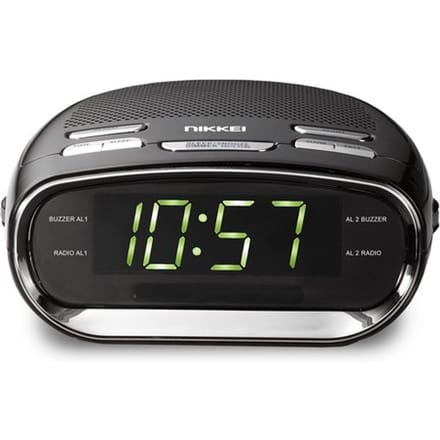 Nikkei NR151D - Klokradio met dubbele wektijd en snooze